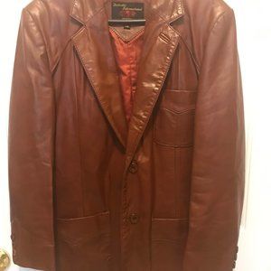 VINTAGE Men's Dressy Leather Jacket